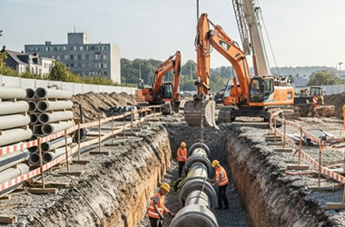 Leistungen kanal entwässerungsbau